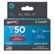 Arrow Fastener 506M1 T50 3/8 Inch (10mm) Monel staples 1000PK