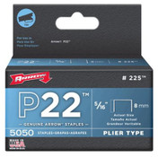 Arrow Fastener 225 P22 5/16 Inch (8mm) Staples, 5000/Pk