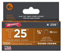 Arrow Fastener 256 T25 3/8 Inch (10mm) Staples, 1000/Pk