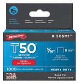 Arrow Fastener 505M1 T50 5/16 Inch (8mm) Monel Staples 1000PK