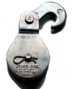 Mini-Mule DB-15H 1.5" Hook(Swivel) Deuer Blocks, 420 Lb Capacity