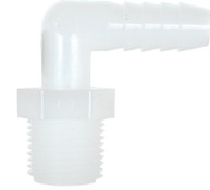 Dwyer A-2003-4 Nylon elbow, 1/4" MNPT x 1/4" HB