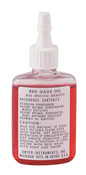 Dwyer A-101 3/4 oz dispenser bottle of red gage oil, 826 specific gravity