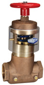 Dixon FAPRVF250 2-1/2" FNPT X 2-1/2" FNPT FIELD ADJ PRES RED VALVE- STRAIGHT BRASS