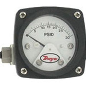 Dwyer PTGB-AA09EC Differential pressure piston-type gage, 100 psid, 2.5" Dial, Aluminum