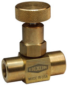 Dixon FFB101 1/8" BRASS MINI NEEDLE VALVE FXF