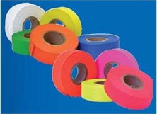 Cortina 03-10-102-30 Flagging Tape 1-3/16" x 300' Black/White Striped