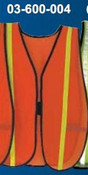 Cortina 03-600-004L/XL Vest, All Purpose, mesh, orange w/ 3/4" Lime Refl. L/XL