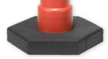 Cortina 03-751 16# Recycled Rubber Base Only for Trim Line Channelizer