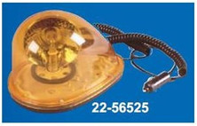 Cortina 22-56525 Amber, Rotating, Halogen, Tear Drop Strobe, 12V, Magnetic Mount