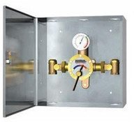 Tempering Valve, 44 Gallon Capacity, Surface Mounted Stainless Steel Cabinet