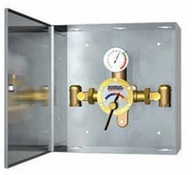 Tempering Valve, 81 Gallon Capacity, Surface Mounted Stainless Steel Cabinet