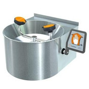 Eye/Face Wash, Wall Mounted, Stainless Steel Bowl and Skirt