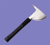 Crash Axe, one piece drop forged, serrated cutting edge, rubber handle insulated for 20,000 volts