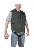 Vest, Fall Protection, water repellant shell, mesh lining, polyester full body harness, X Large