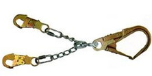 Chain rebar assembly with #3131 hook, with swivel, 18" long