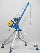 Quadpod, includes QP-L portable base, QP-D rotating boom, work load of 310 pounds