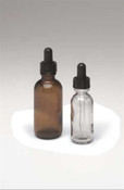 Qorpak GLC-05727 Round Dropper Bottle, Amber, 120mL, PK24