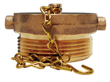 Dixon FP250F-D 2-1/2" NST PIN LUG BRASS PLUG WITH CHAIN DOMESTIC PRODUCT