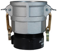 Dixon G150-D-ALNST 1-1/2" Global Alum Fem Coupler x Fem NST w/Brass Handles