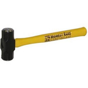 Midwest Rake 41314 3 lb. Engineering Hammer, Yellow Fiberglass Handle