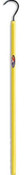 Midwest Rake 42241 Single Prong Cultivator 60" Aluminum Handle