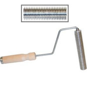 Midwest Rake 48313 3" Aluminum Ribbed Roller, 1" Diameter, Wood Handle - Complete Tool