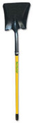 Midwest Rake 49432 16 Ga. Square Point Shovel Fiberglass Handle