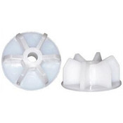 Midwest Rake SA30005 1/4" Polypropylene End Caps - Set of 2