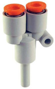 SMC KQ2U05-99 Plug-In Y, 3/16 In, Tube, Polybutylene