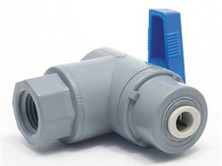 SMC PVC 657-6F6SMC-F Ball Valve, 3/8 In, FNPT x Push To Connect