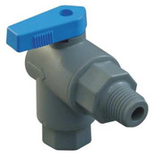 SMC PVC 657-6M6B-F Ball Valve, 3/8 In, MNPT x Barb, PVC