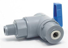 SMC PVC 657-6M6SMC-F Ball Valve, 3/8 In, MNPT x Push To Connect