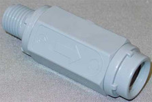 SMC PVC CHK 426-4M4F-B Check Valve, Ball Cone, PVC, 1/4 In, MPTxFPT