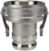 Dixon G4030-DA-SS 4" Global 316SS Reducing Coupler x 3" Male Adapter