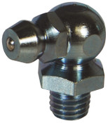 Dixon GWHZ090 90 Deg 1/8"-27 NPT, Zinc Plated Steel, Ball Check for Whip Hose