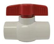 AY McDonald 2060S 1/2" PVC Ball Valves, Socket Connection