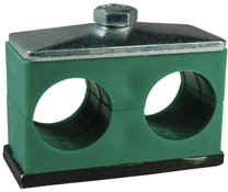 Dixon HTW24T 1.50 Twin Series Tube Clamp Steel & Poly (L-4.33" x W-1.18" x H-2.52")