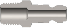 Dixon J2M3 1/4" TRUFLATE NIPPLE, 3/8" M-NPTF Body Material: STEEL Body Size: 1/4"