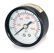 Pressure Gauge, 2 In, 0 to 160 Psi