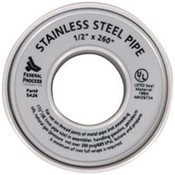 Gasolia Chemicals SA26 1/2" x 260" Nickel PTFE Tape for Stainless Steel