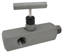 Dixon MFC304 1/2" Steel Multiport Needle Valve Male-to-Fem, Soft Seat, T-Handle