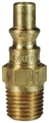 Dixon M2M2-B 1/4" ARO NIPPLE, 1/4" M-NPT, BRA Body Material: BRASS Body Size: 1/4"