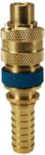 Dixon N4S4-B-LS 1/2" BOWES NIPPLE, 1/2" BARB, BRA, LOCK Body Material: BRASS Body Size: 1/2"
