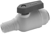 DIXON PP6VMC4-MG LIQUIfit™ Ball Valve Male Connectors,Polypropylene