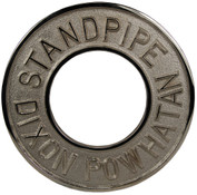 Dixon REP250SP-C 2-1/2" ROUND ESCUTCHEON PLATE CH/BR BRANDED STAND PIPE