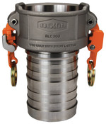 Dixon RLC300EZ 3" Vent Lock EZ Bosslock Fem Coupler x Hose Shank 316SS