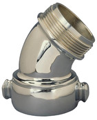 Dixon RSE90250F-C 2-1/2" NST 90 DEGREE RL ELBOW CHROMED BRASS FINISH