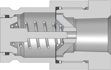 Dixon ST3F4-SS 3/8" SNAPTITE FF NIP,1/2" NPTF 316 SS Body Material: 316 STAINLESS Body Size: 3/8"