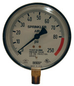 Dixon SWG300-4 4" FACE SPRINKLER GAUGE UL393 0/300 PSI (WATER)